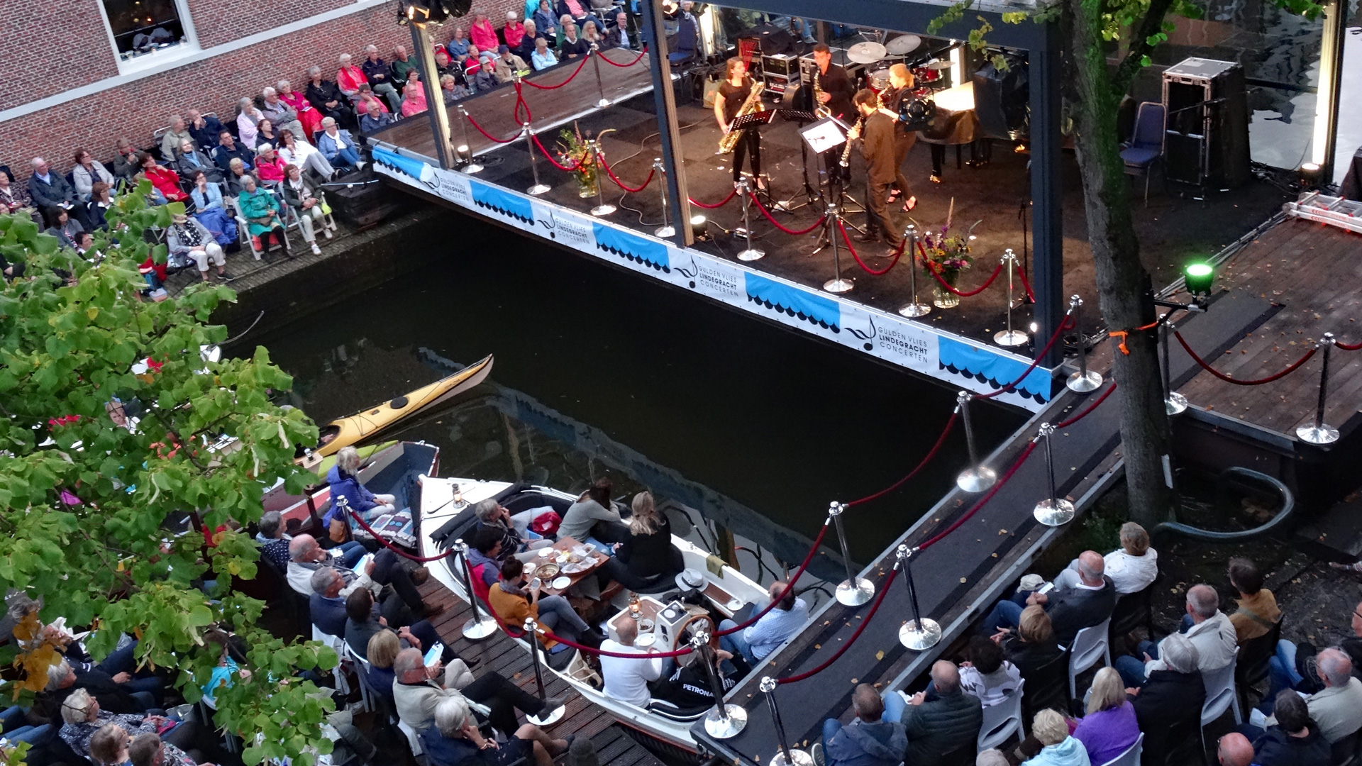 De Lindegracht tijdens het concert van Ebonit Saxophone Quartet - Foto: Jaap 't Hooft